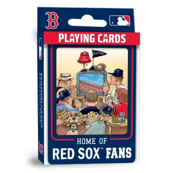 MasterPieces Officially Licensed MLB Boston Red Sox Fan Deck Playing Cards - 54 Card Deck image {1}