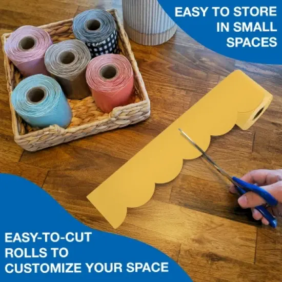 Carson Dellosa Education 65' Happy Day 4 Pack Rolled Bulletin Board Border Set (4 rolled borders) image {4}