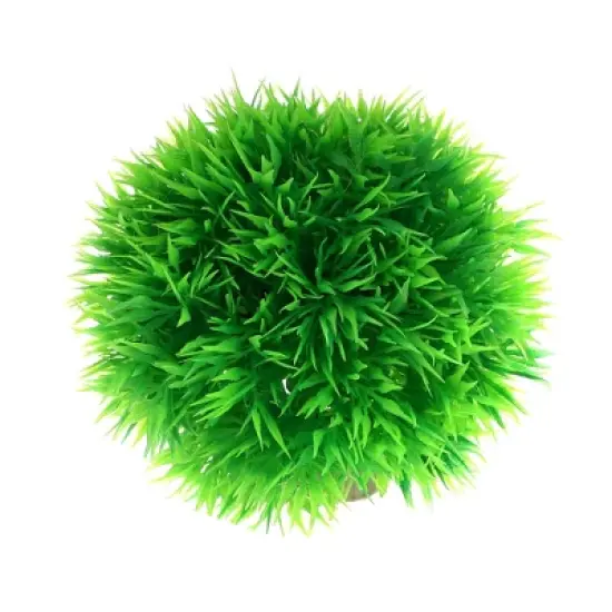 Unique Bargains Artificial Grass Ball for Fish Tank Landscape Decoration 3.35x3.74 Inch 1 Pcs image {6}