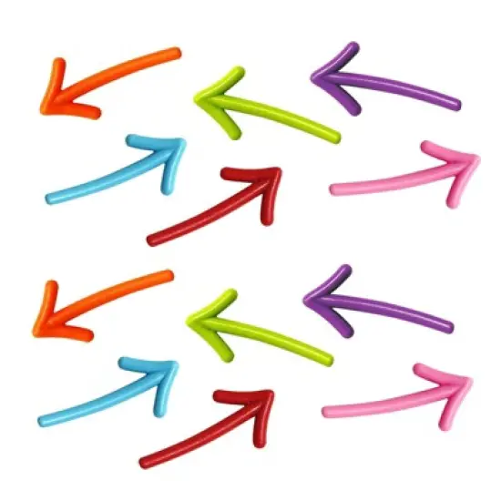 Wrapables Novelty Refrigerator Magnets for Kitchen, Whiteboards, Cabinets, and Lockers (Set of 12), Arrows image {6}