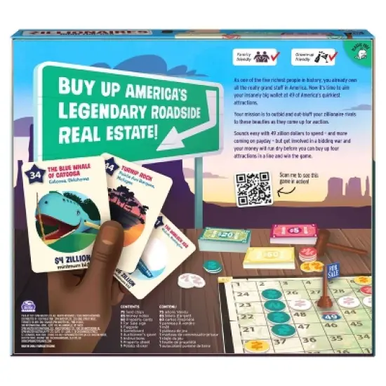 Big Potato Zillionaires Road Trip USA Board Game image {4}