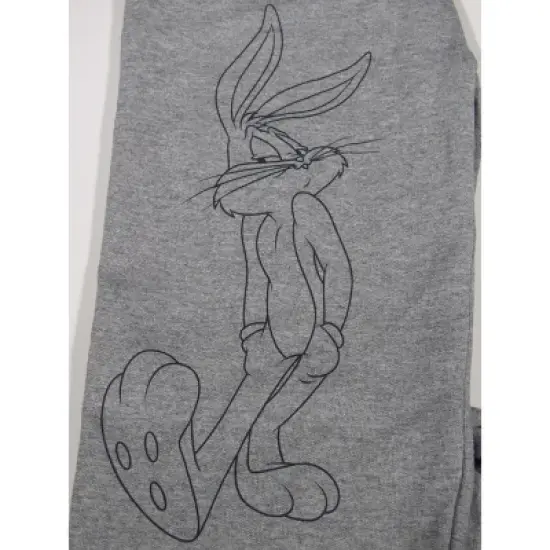 Looney Tunes Bugs Bunny Character Youth Athletic Gray Jogger Pants image {1}