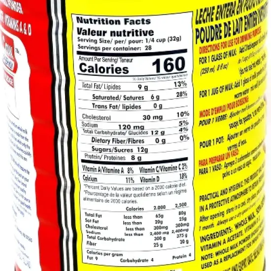 Red Cow Full Cream Milk Powder Made From Fresh Milk 900g image {2}