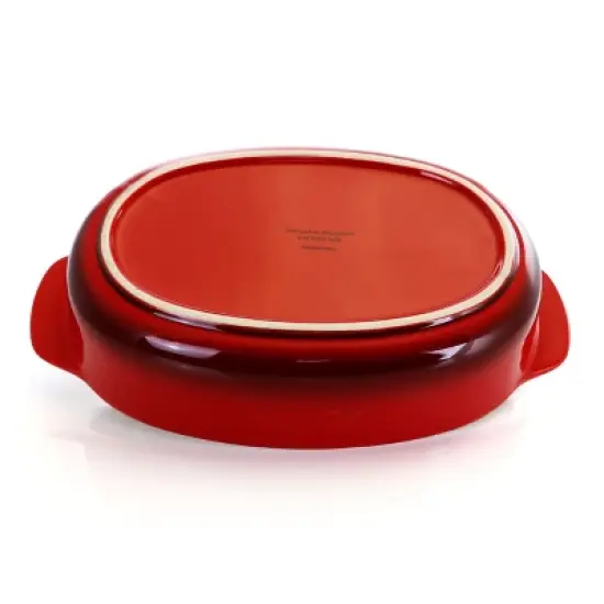 Crock Pot 2.5 Quart Red Stoneware Bake Pan image {1}
