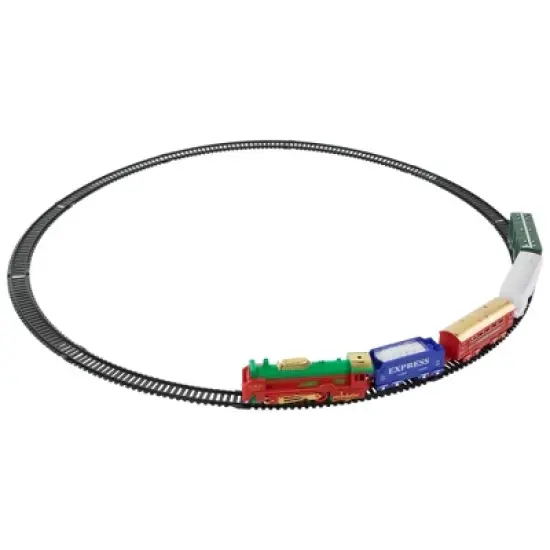 Northlight 21 Pc Green and Red Battery Operated Lighted and Animated Classic Train Set image {2}