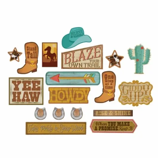 Eureka Wild Wild Classroom Gallery Wall Bulletin Board Set, 18 Pieces image {4}