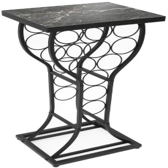 Sorbus 11 Bottle Marble Wine Rack Console Table image {4}
