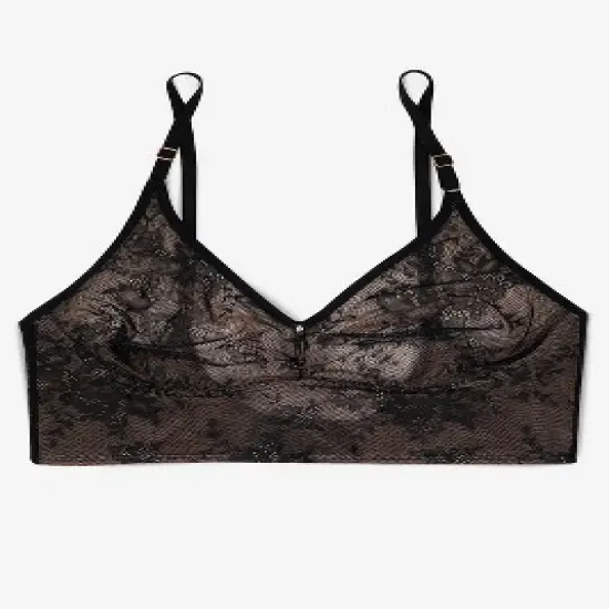 Smart & Sexy Womens Smooth Lace Longline Bralette image {3}