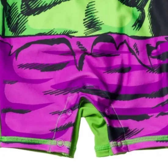 Marvel Avengers Spider-Man Baby Zip Up One Piece Bathing Suit Newborn to Infant  image {4}