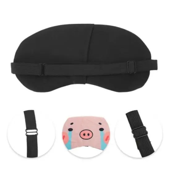 Unique Bargains Portable Pig Eye Mask Pink 1 Pc image {1}