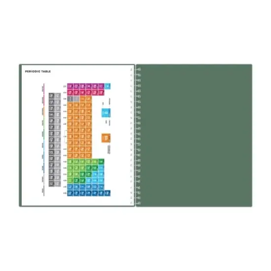 Blue Sky 8"x10" 2025-2026 Weekly/Monthly Student Spiral Planner Spiral Fern Green image {10}