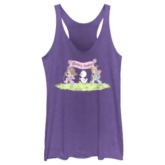 Women's Precious Moments Happy Easter Racerback Tank Top image {3}