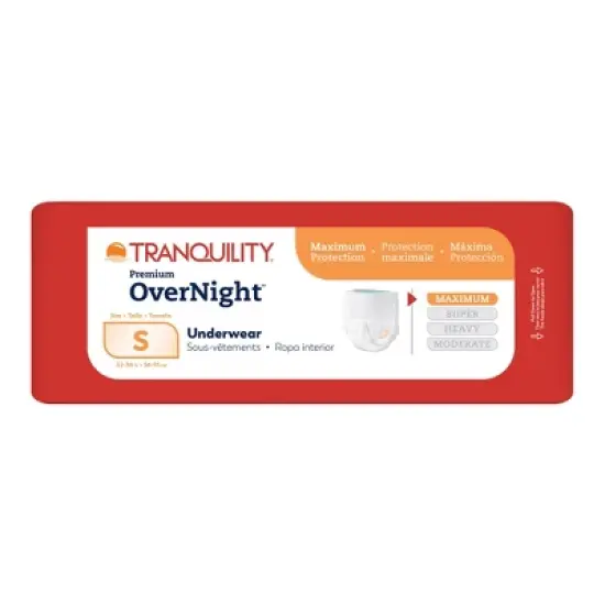 Tranquility Premium OverNight Disposable Underwear Pull On with Tear Away Seams Small, 2114, 20 Ct image {6}