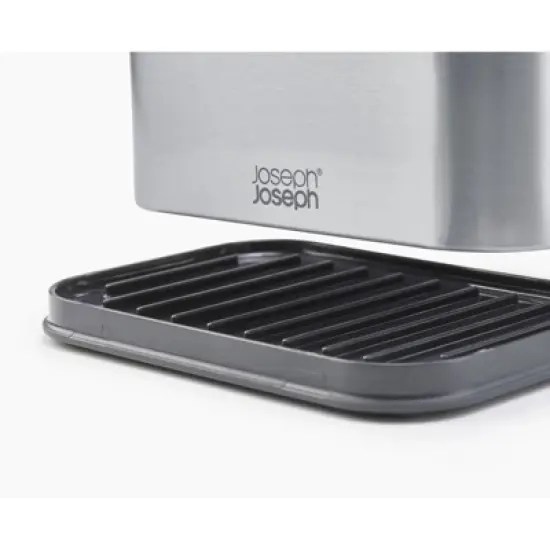 Joseph Joseph Surface Tiered Stainless Steel Sink Tidy: Kitchen Sink Organizer & Sponge Holder Caddy, Hand Wash image {8}