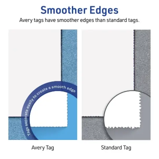 Avery Rectangle Tags, Gold Lace Trim Pattern, 2" x 3" image {8}