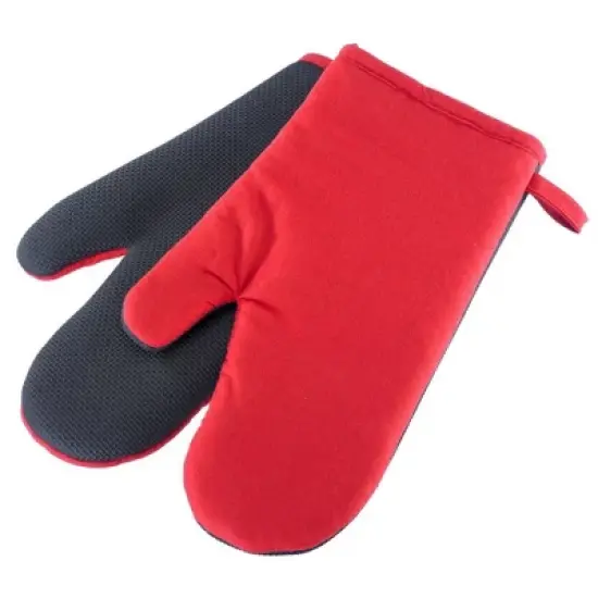 Westmark 2 Kitchen Oven Gloves - Heat-Resistant Neoprene Exterior, Set of 2 image {6}