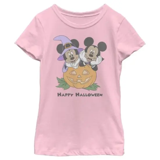 Girl's Disney Halloween Vampire Mickey & Minnie T-Shirt image {3}
