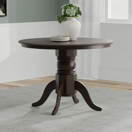 Glenwillow Home 42" Round Solid Wood Pedestal Dining Table image {5}