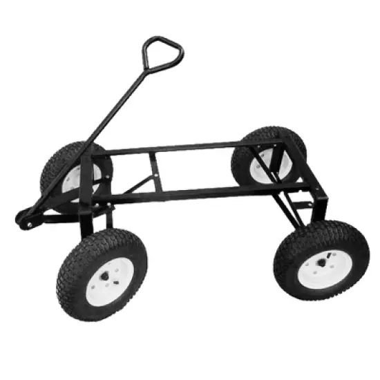 FARM-TUFF Undercarriage Kit with 5" x 13" Pneumatic Tires, Black image {1}