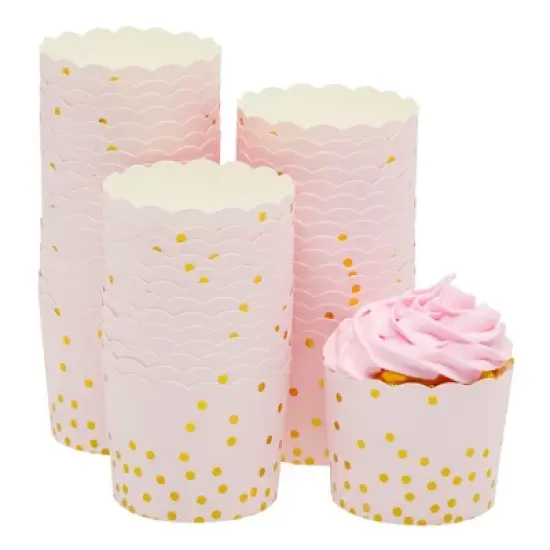 50 Pack Cupcake Wrappers, Paper Baking Cups, Muffin Liners for Baby Shower, Birthday Party (2.2 In) image {6}