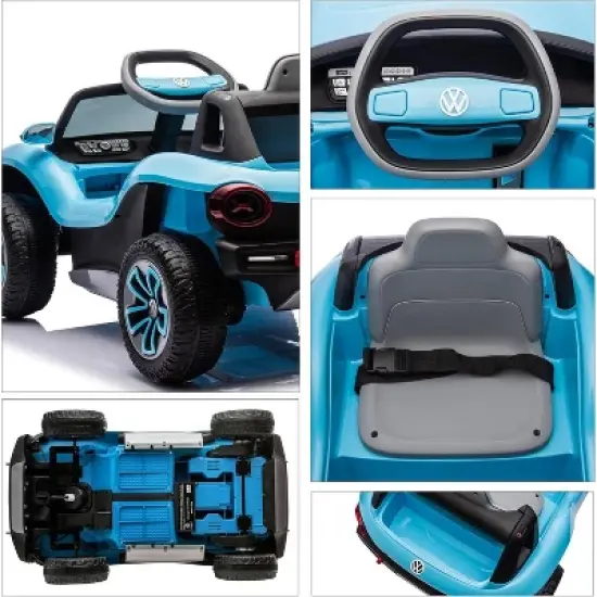 Kids Electric Vehicle Licensed Volkswagen | 12V Ride-On Toy with Remote Control | LED Lights, MP3, and Bluetooth | for Boys and Girls image {2}