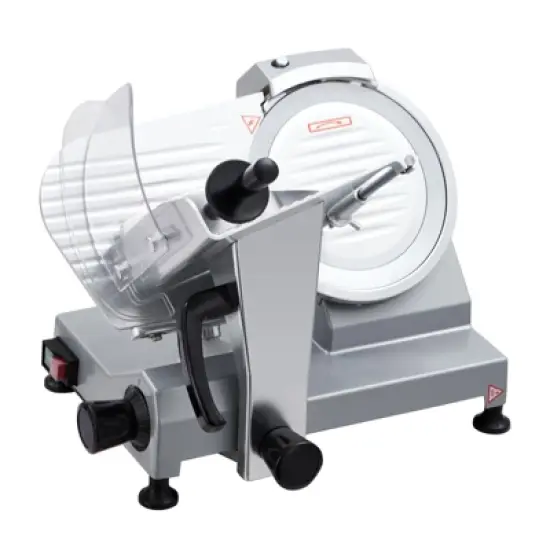 Meat Slicer, 10" Electric 240W Slicer with Stainless Steel Blade - Adjustable Thickness for Restaurant, Deli & Home image {6}