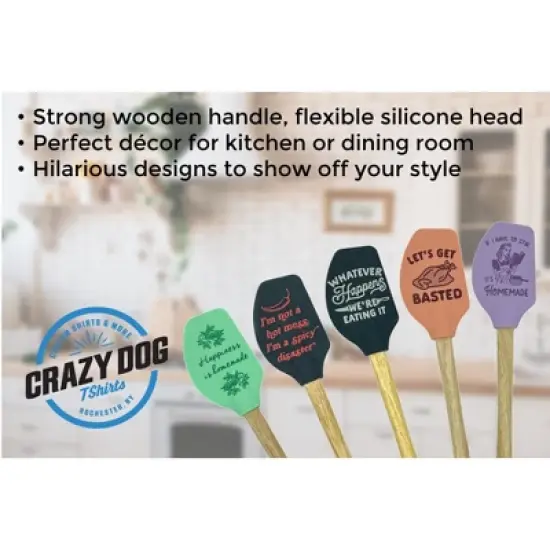 Cute Wholesome Spatulas Funny Silly Cooking and Baking Utensils - Crazy Dog Spatula For Cat Lovers Cat Hair image {6}