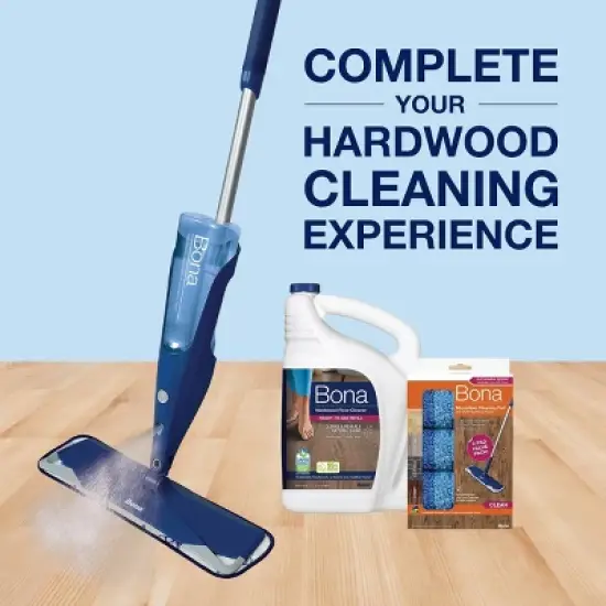Bona Cleaning Products Wood Cleaner Spray + Mop Multi Purpose Floor Cleaner - Unscented image {5}