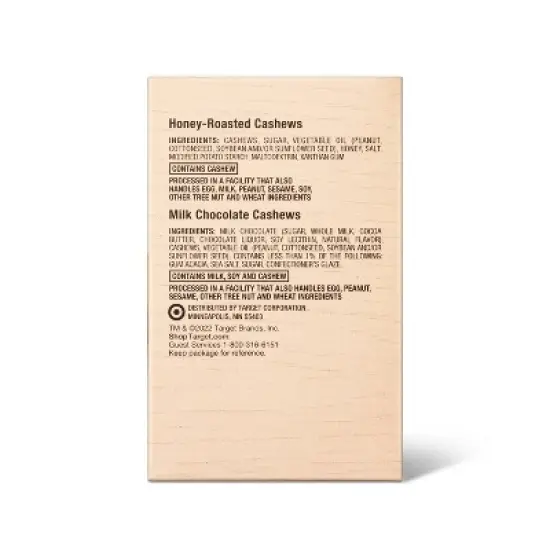 Honey Roasted Cashews & Milk Chocolate Cashews - 10oz/10ct - Good & Gather&trade; image {3}