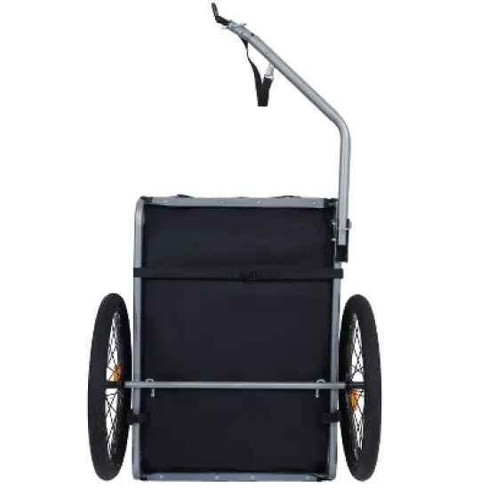 KTMBDW Dog Bike Trailer Pet Cart Bicycle Wagon Cargo Carrier Attachment for Travel with Entrances Large Wheels for Cycling, Jogging, Camping image {5}