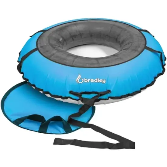 Bradley Colossal 60" Snow Tube with Slick, Heavy-Duty Bottom for Fast Sledding &ndash; Large Rubber Tube with Cover made in USA image {7}