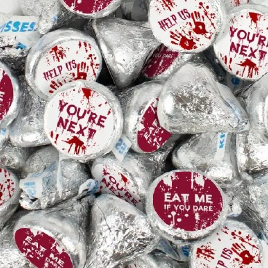 Halloween Candy Party Favors Chocolate Hershey's Kisses by Just Candy - Bloody image {1}