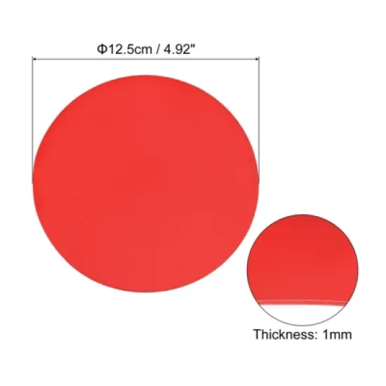 Unique Bargains Silicone Heat-Resistant Non-Slip Flexible Jar Opener Red 3 Pcs image {1}