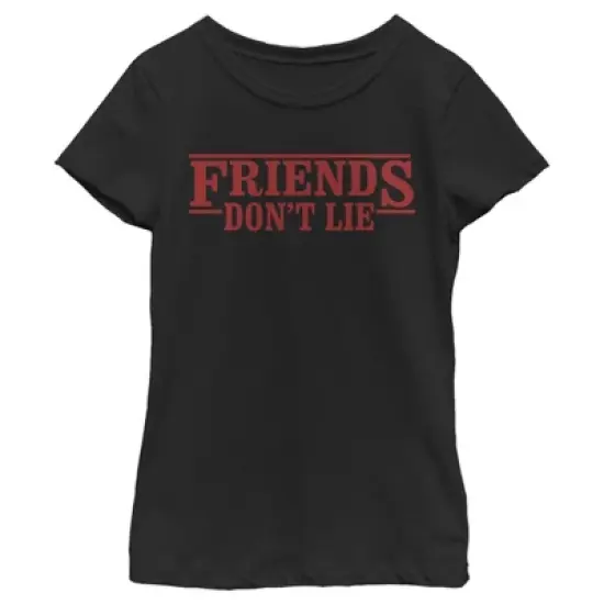 Girl's Stranger Things Don't Lie Logo Style T-Shirt image {2}