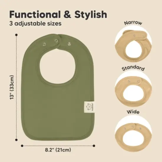 KeaBabies 8-Pack Organic Baby Bibs for Boy, Girl, Drool Bibs, Baby Bib for Girls, Boys,  Newborn Teething Bibs image {1}