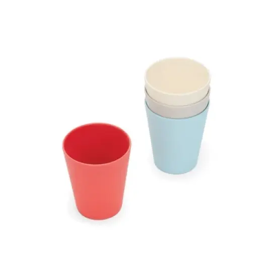 8.5oz 4pk Bamboo Fiber Kids Cups - Red Rover image {2}