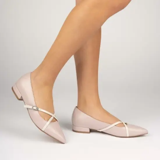 Journee Women's Camby Medium and Wide Width Dress Flats image {8}