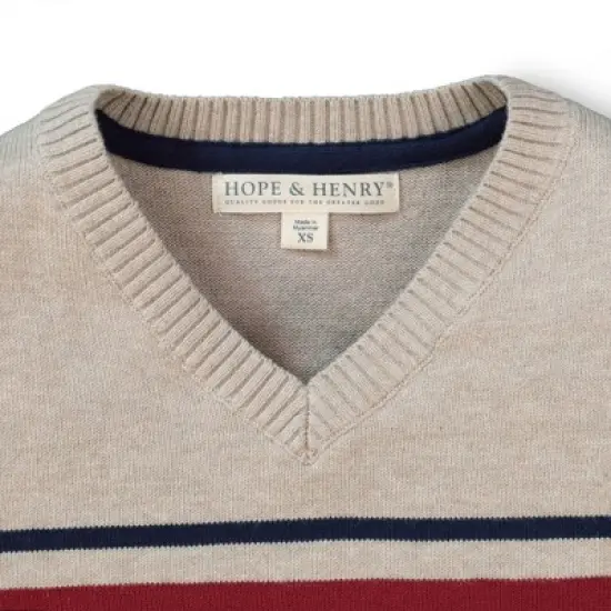 Hope & Henry Boys' V-Neck Sweater, Infant image {1}