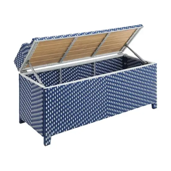 Maksville Outdoor Aluminum Storage Bench - miBasics
 image {10}
