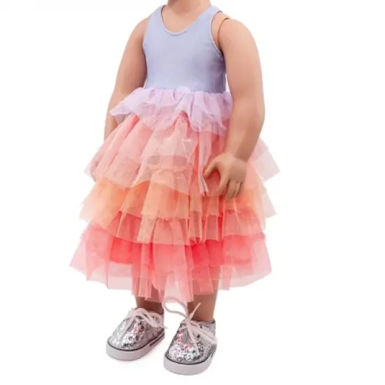 I'M A GIRLY Mia 18" Fashion Doll with Cotton Candy Pink Interchangeable Wig to Style image {5}