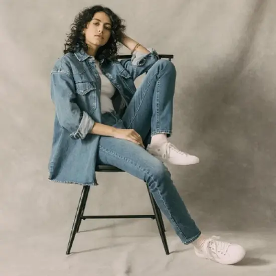 Levi's Womens Anika NM EMB 2 Canvas Floral Embroidered Casual Sneaker Shoe image {7}