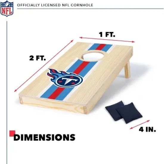 NFL Tennessee Titans 1'x2' Wood Cornhole Set image {4}
