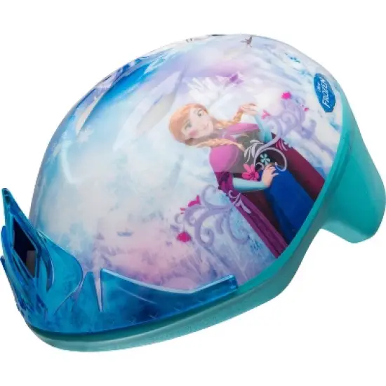 Frozen 3D Tiara Cycling Toddler Kids' Bike Helmet - Blue image {1}