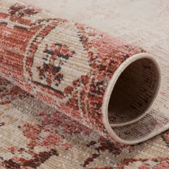 Priyah Indoor/Outdoor Area Rug Medallion Pink/Gray - Jaipur Living image {4}