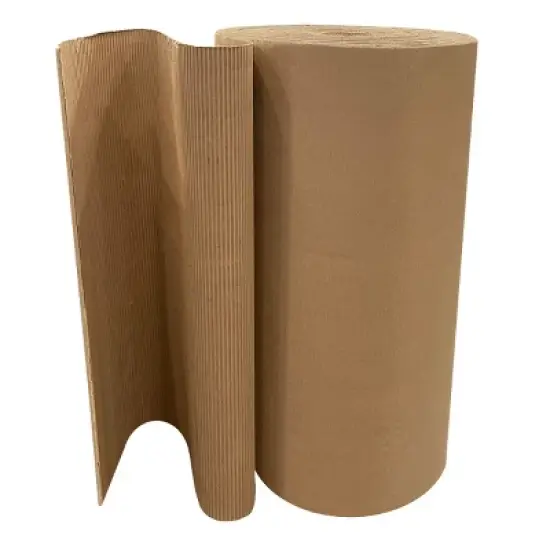 UOFFICE Corrugated Wrap 36" x 250' x 1/8" Thick - B Flute Cardboard Wrap image {2}