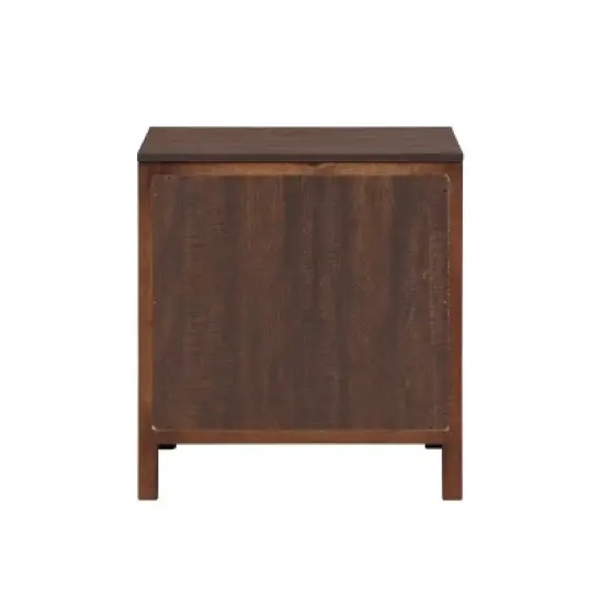 Melonnes Transitional 2 Drawer Nightstand Walnut - HOMES: Inside + Out image {6}