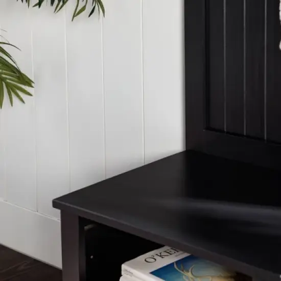 Waylon Rustic Farmhouse Solid Wood Tall Hall Tree - Saracina Home image {12}