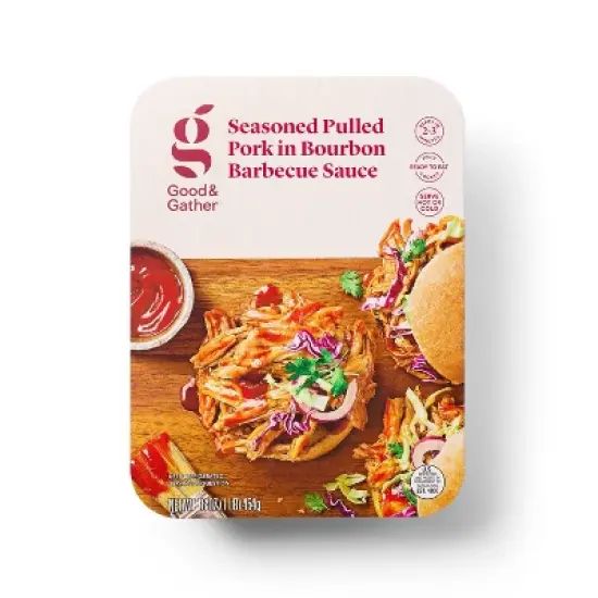 Seasoned Pulled Pork in Bourbon Barbecue Sauce - 16oz - Good & Gather&trade; image {4}