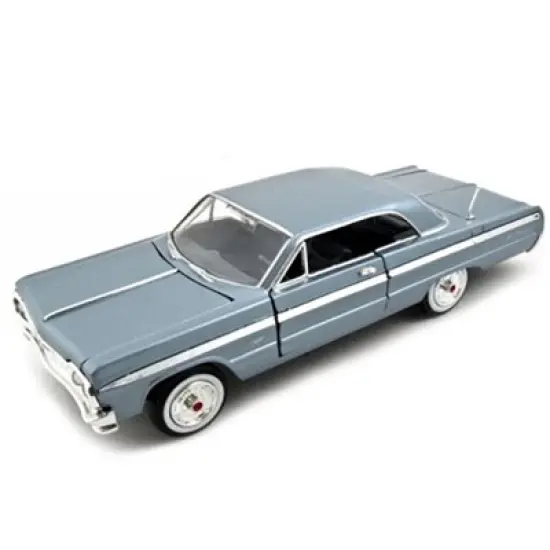 1964 Chevrolet Impala Blue 1/24 Diecast Model Car by Motormax image {1}