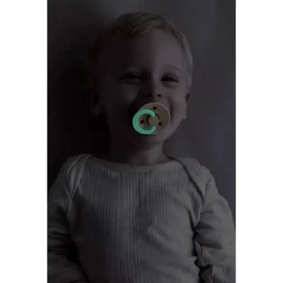 Bibs Glow in the Dark Latex Pacifier - 2pk image {4}